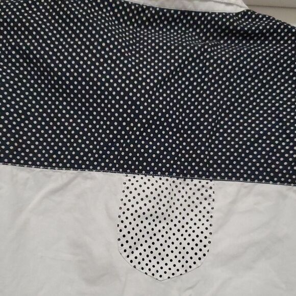 - PLUS PINK black & white button down woman top - Picture 3 of 11